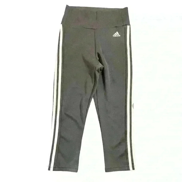 ADIDAS  3 Stripe Capri‎ Leggings - Picture 1 of 5